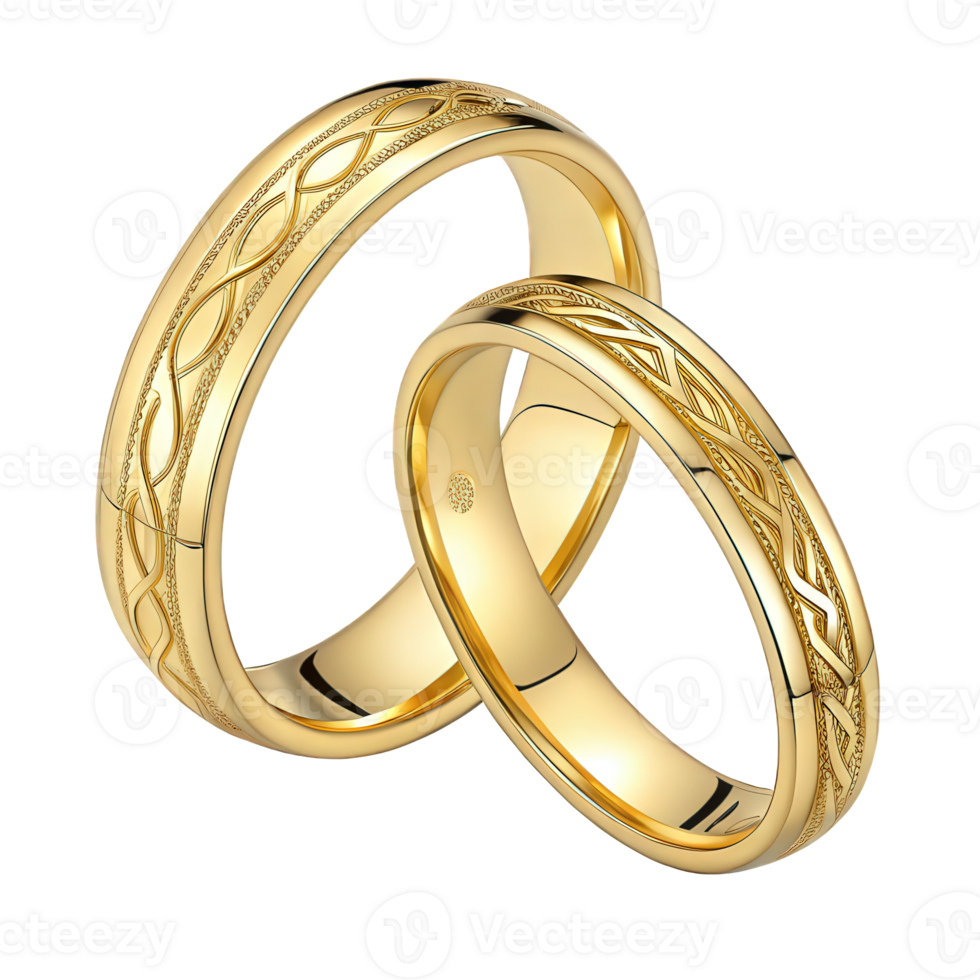 Gold Wedding Rings cool png