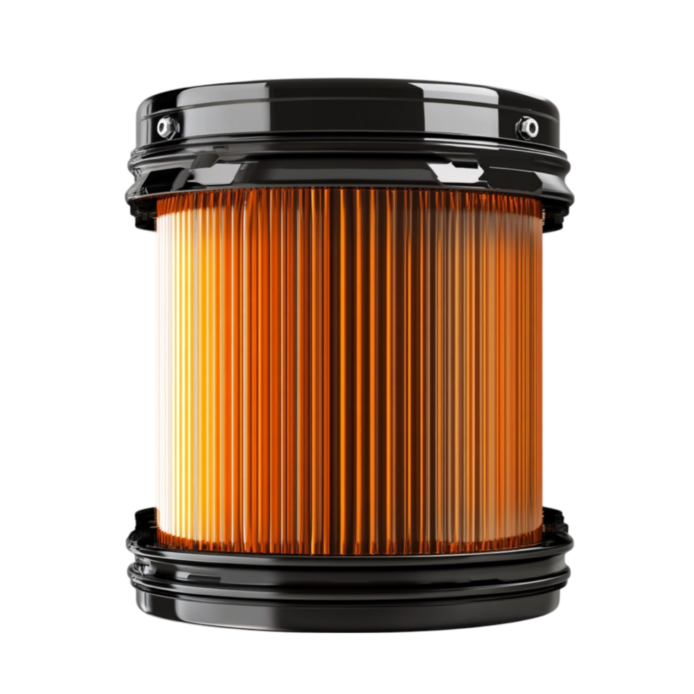 Black and Orange Filter Component Isolated on Transparent Background png