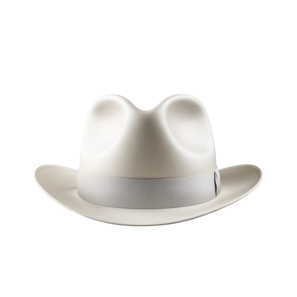 Stylish White Hat on Isolated Transparent Background png