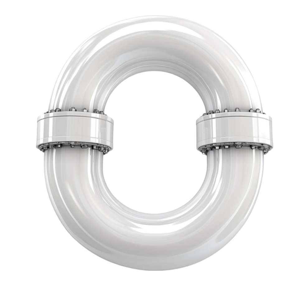 A white plastic letter o with a Transparent background png