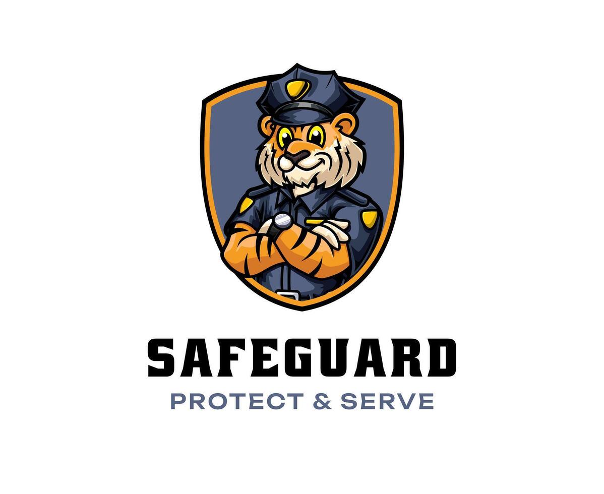 Police Tiger Logo vector