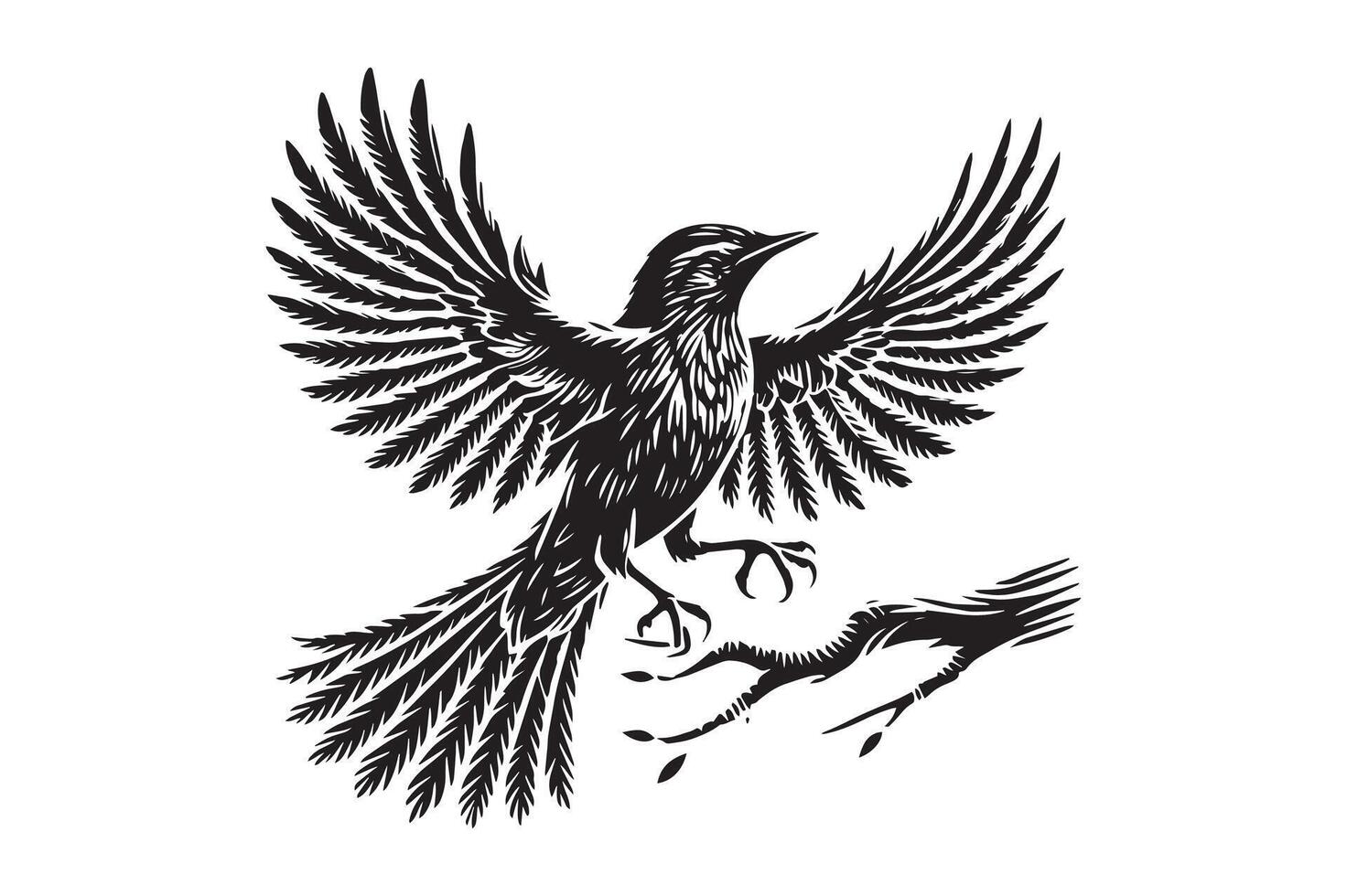Sparrow Bird Silhouette Icons for Design Use vector