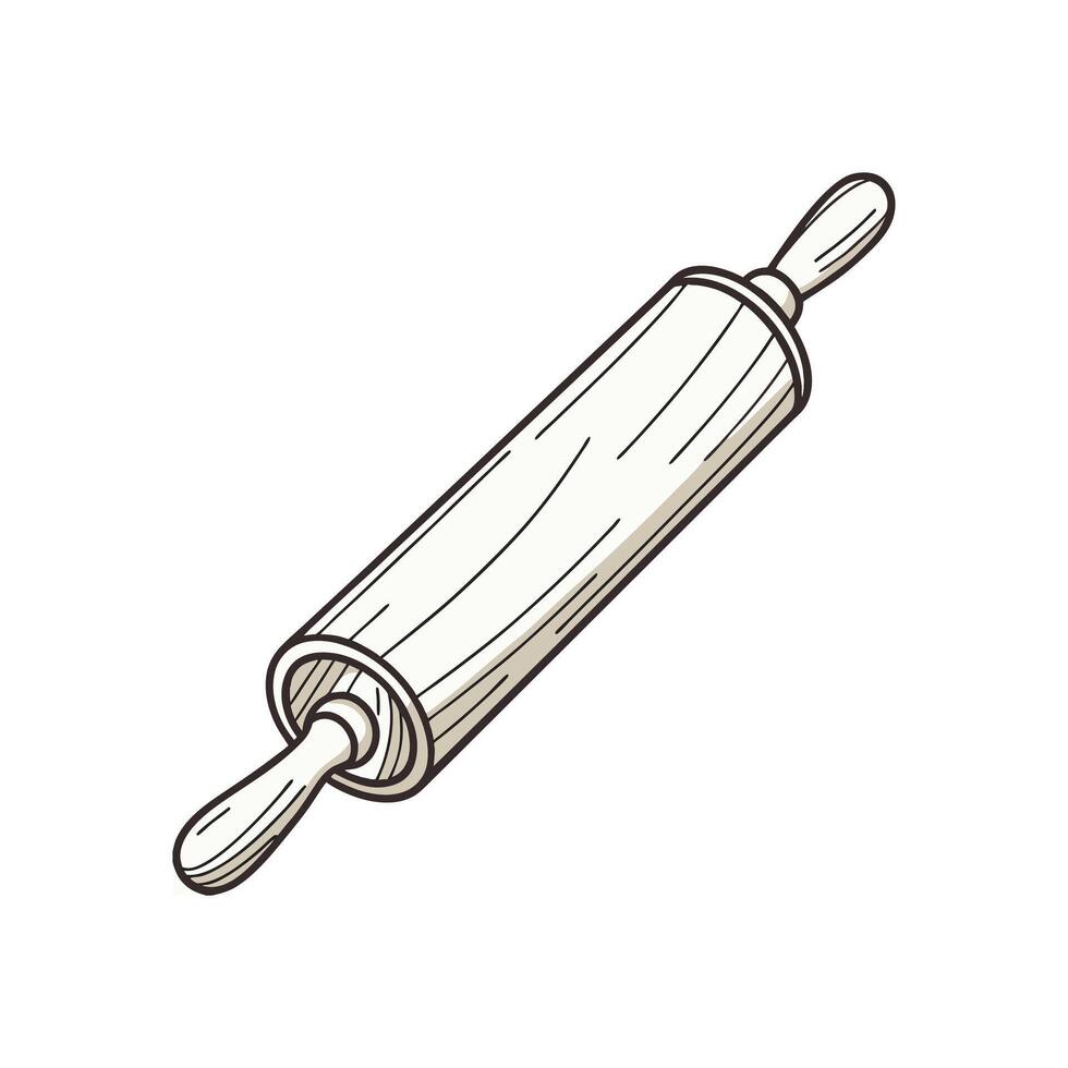 Rolling pin icon vector
