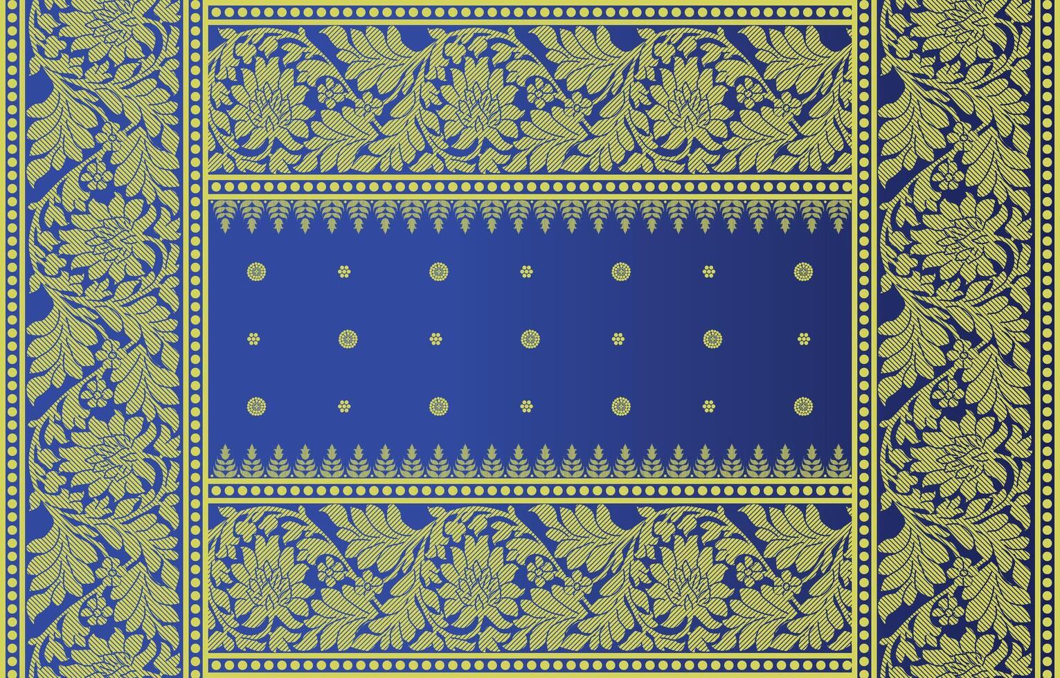 baroque silk carpet vector