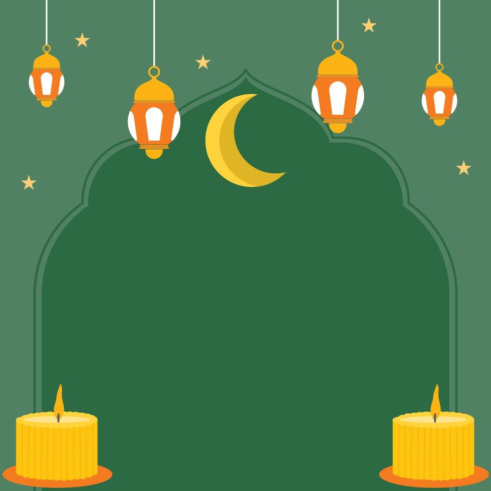 Flat Background for Ramadan Celebration vector