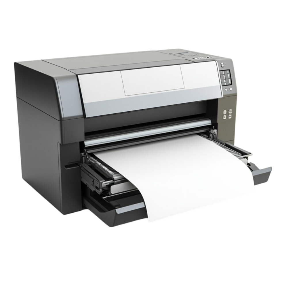 A printer with paper on top of it png