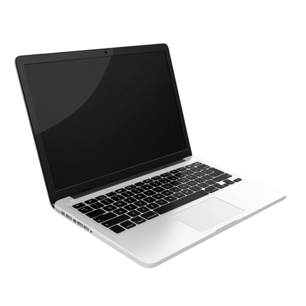 laptop computer isolated on transparent background png