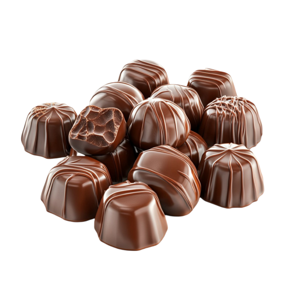 Chocolates on a transparent background png