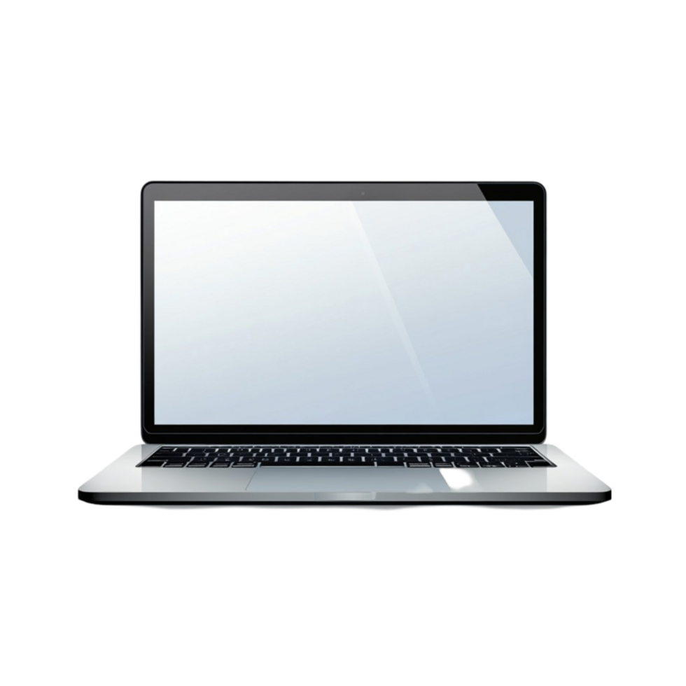 laptop computer isolated on transparent background png