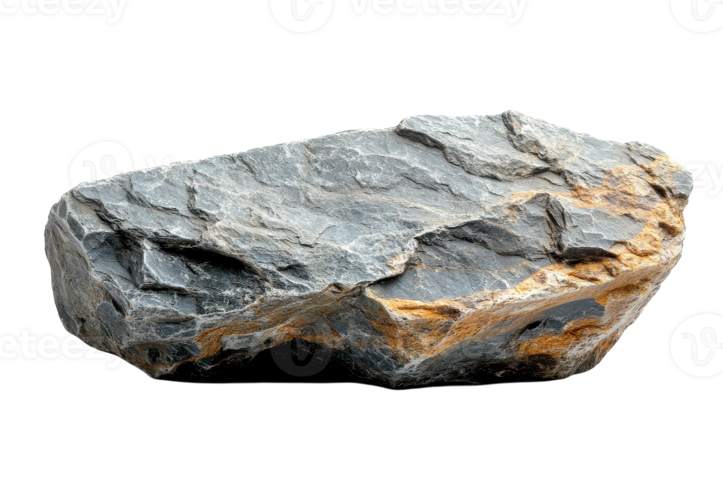 Natural gray rock with rough texture and earthy tones found outdoors in a natural setting png