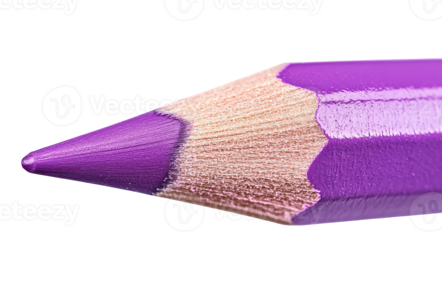 Vibrant purple pencil with a sharpened tip resting on a smooth surface captures creativity in action png