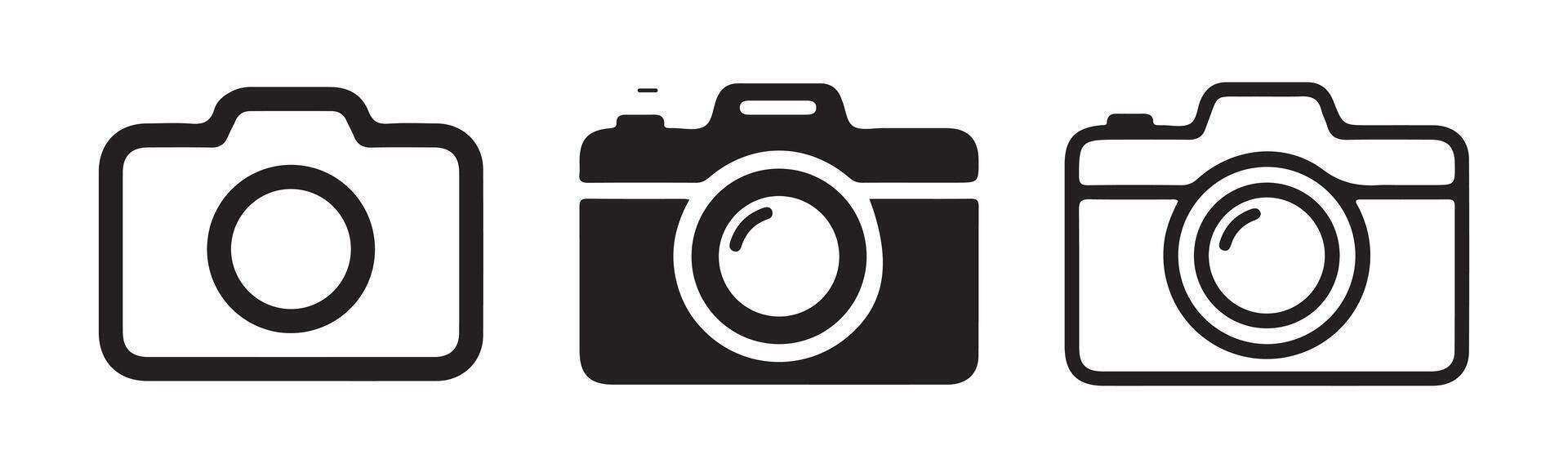 camera icons set. Photo camera silhouettes icon set. Simple Camera Icon Variation. illustration eps 10 vector