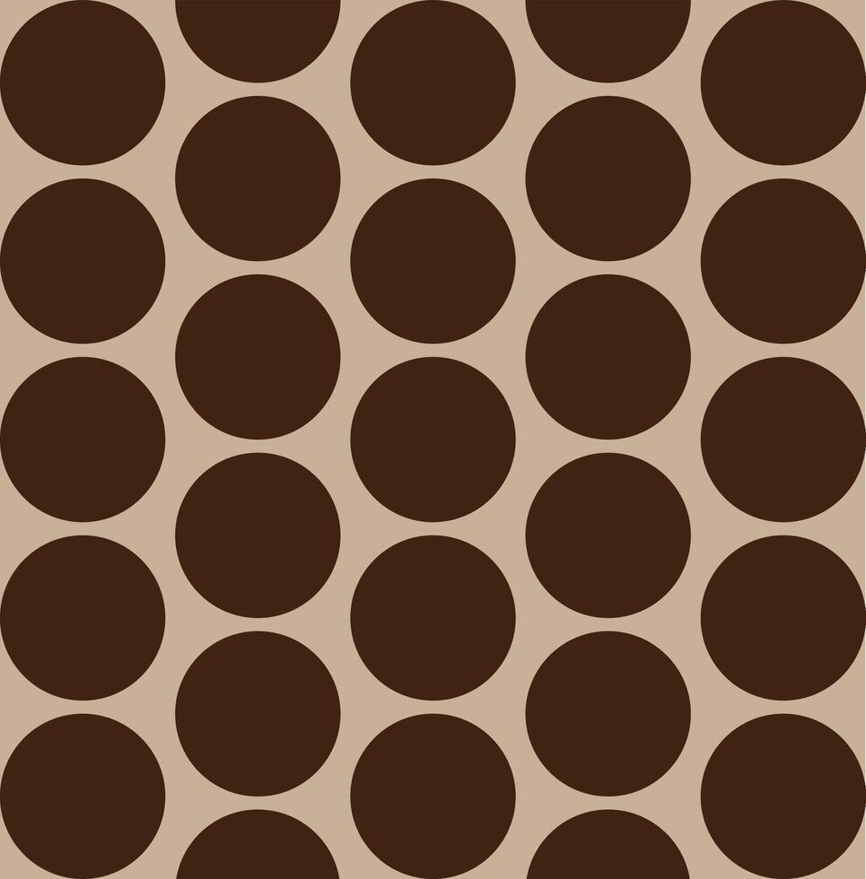 Seamless pattern contains circles, brown and light brown colors, texture, fabric, wall paper pattern, abstract art, artistic work suitable for fashion design and social media and banner and web design vector