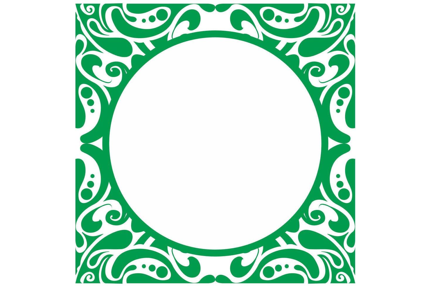 Square Fluid Frame Border vector
