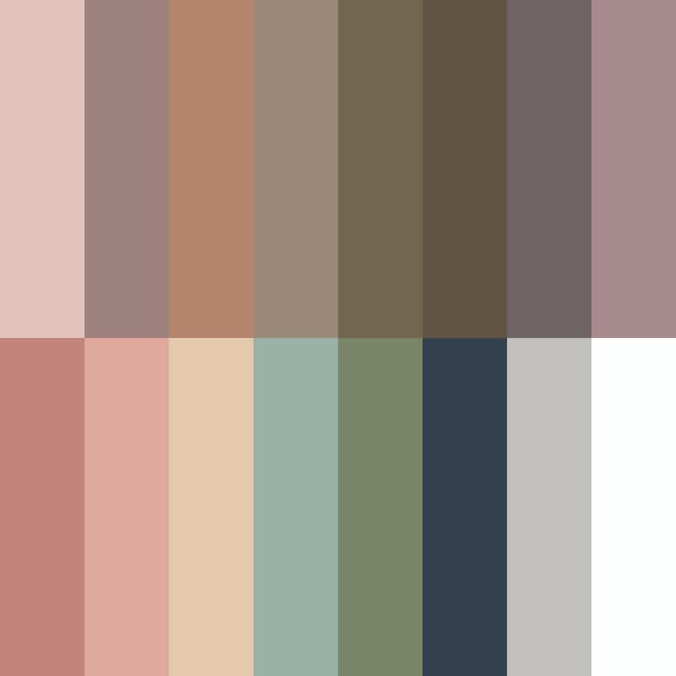 Future Fashion Trend Colors Forecast Collection Square Color Palette Popular Colors. vector