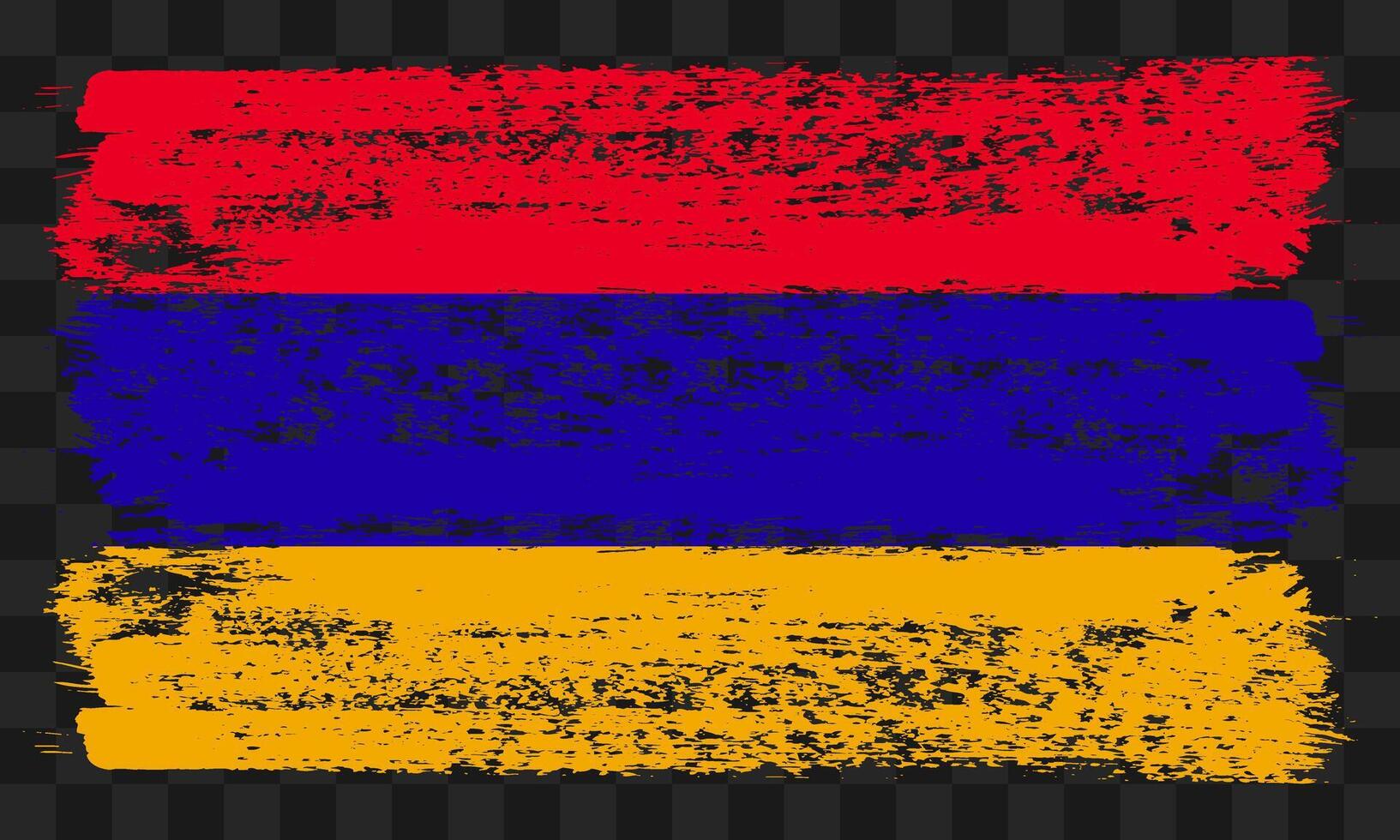 Armenia flag in grunge style vector