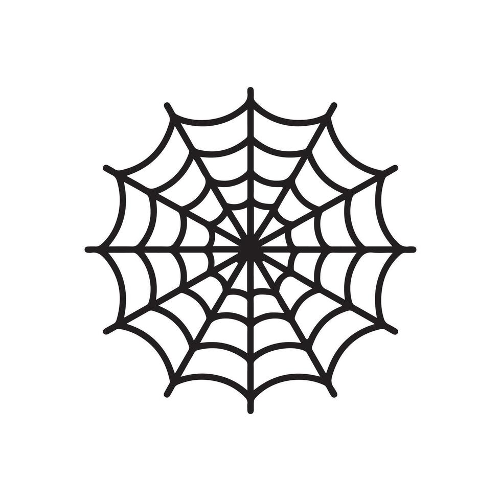 Spider web icon on white background vector