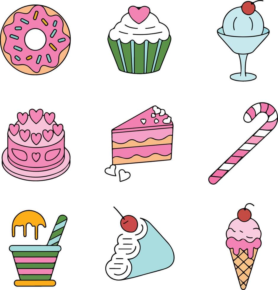 cake food for Parties vector