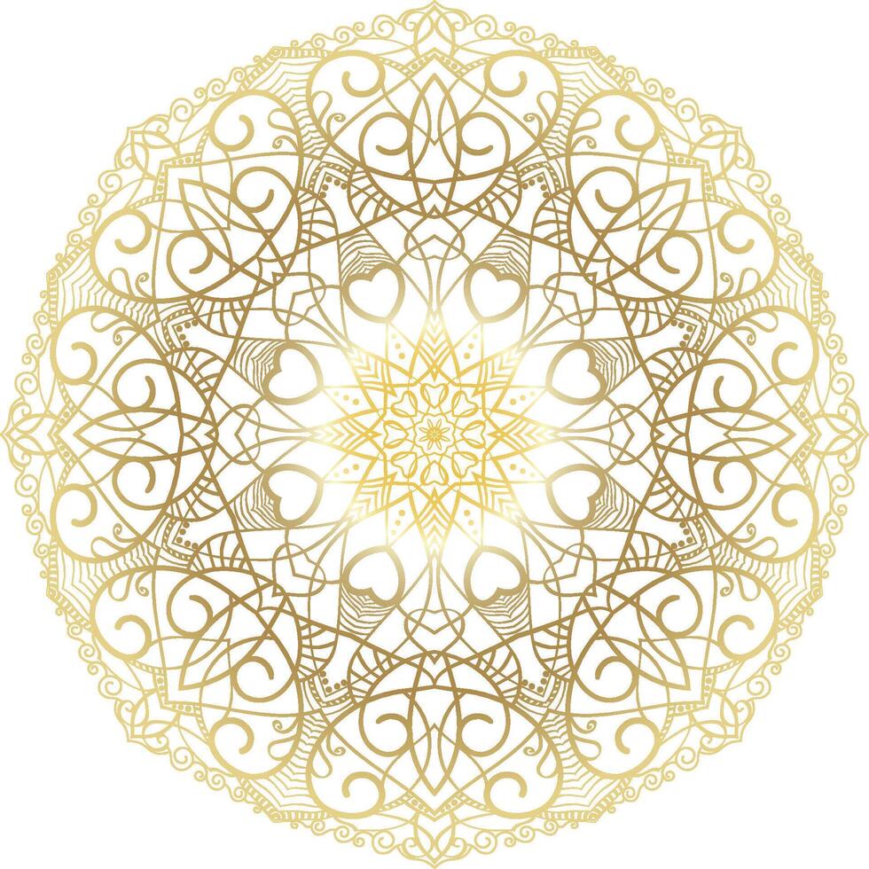 Hand drawn circular floral mandala pattern for Henna, Mehndi, tattoo, decoration. Decorative ornament in ethnic oriental style. vector