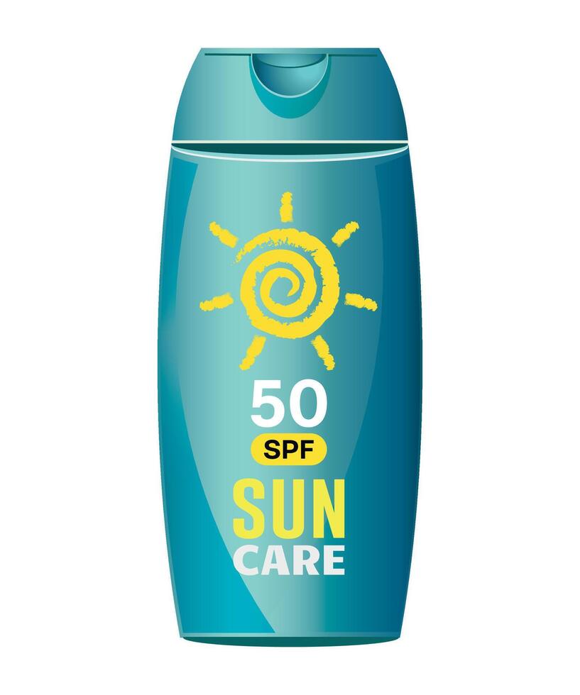 sunscreen cream icon for tanning isolated on white background vector