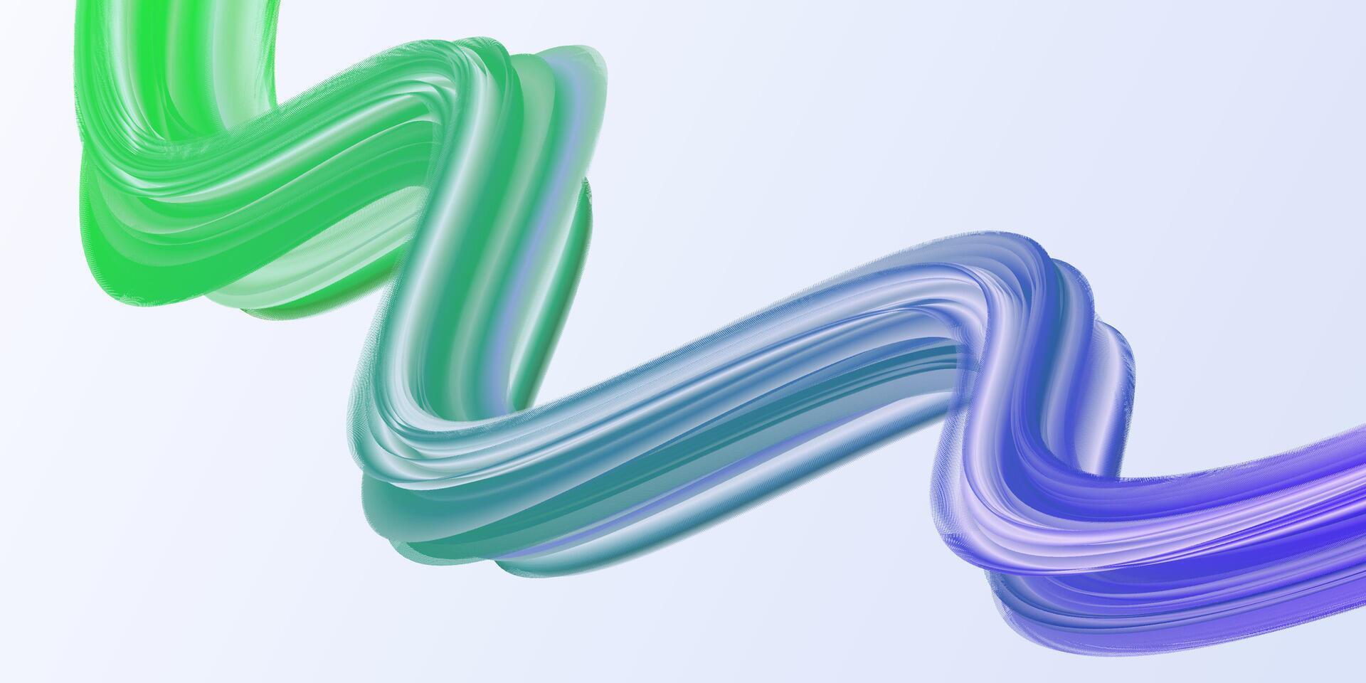 Colorful graphic design background featuring a green and blue line with many different colored vector