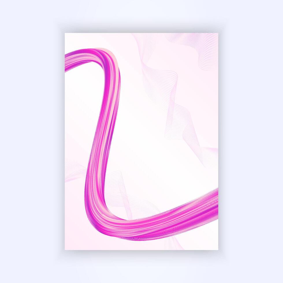 cover design background with liquid abstract wavy colorful gradient purple vector