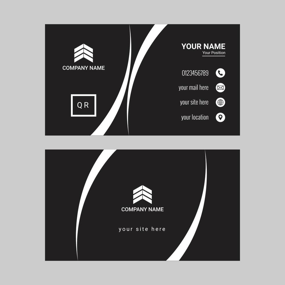 Creative business card design vector
