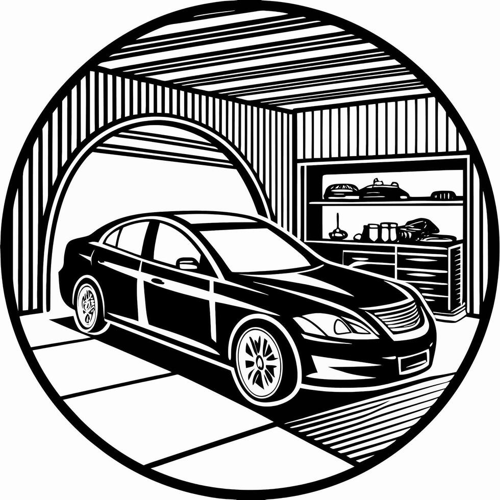 Car Design Parking vector