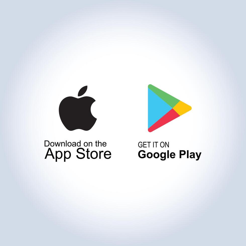 Google Play Store icon, App Store symbol logo, icons vector