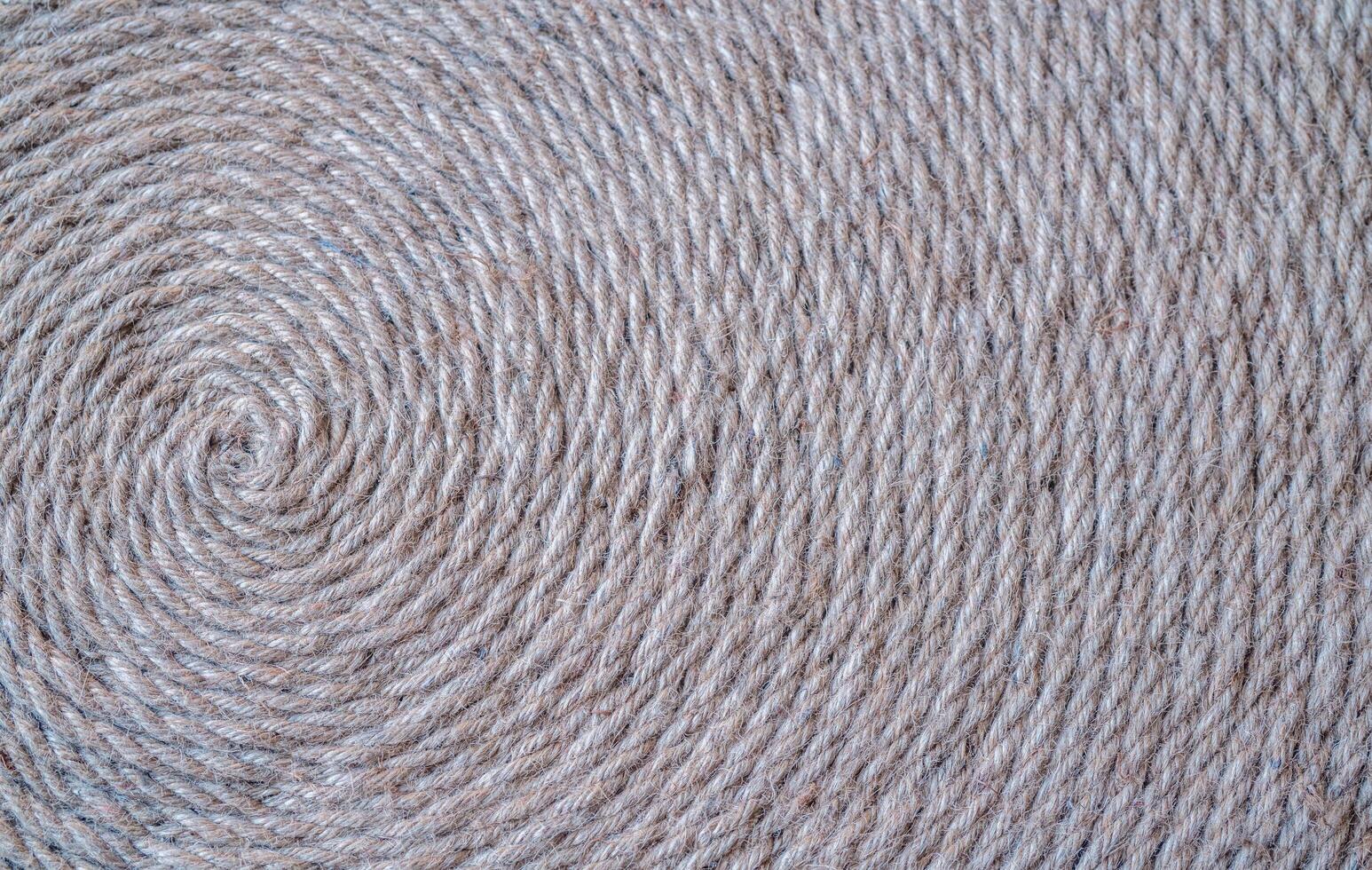 Hemp rope with circle and rectangle photo