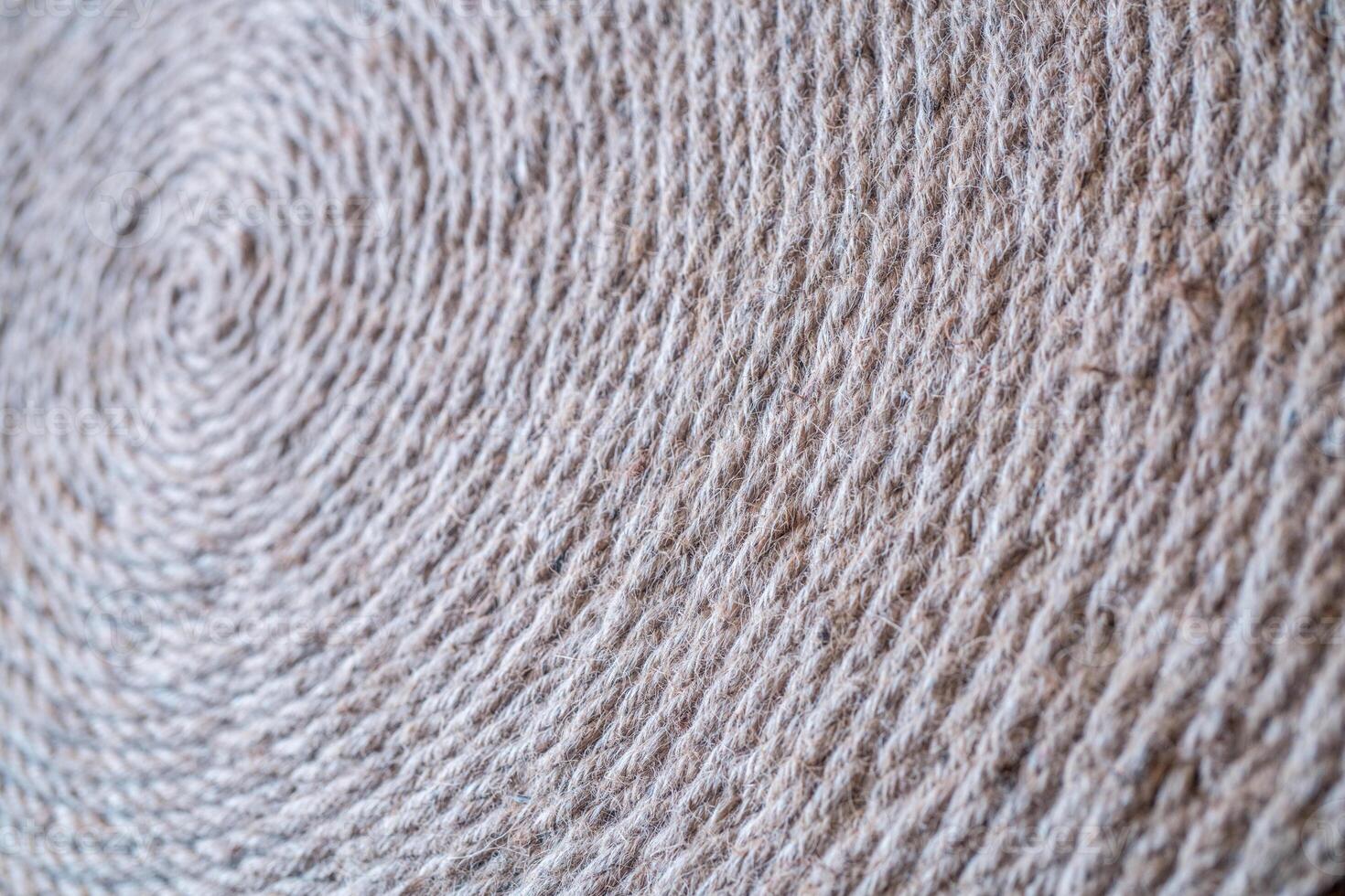 Hemp rope with circle photo