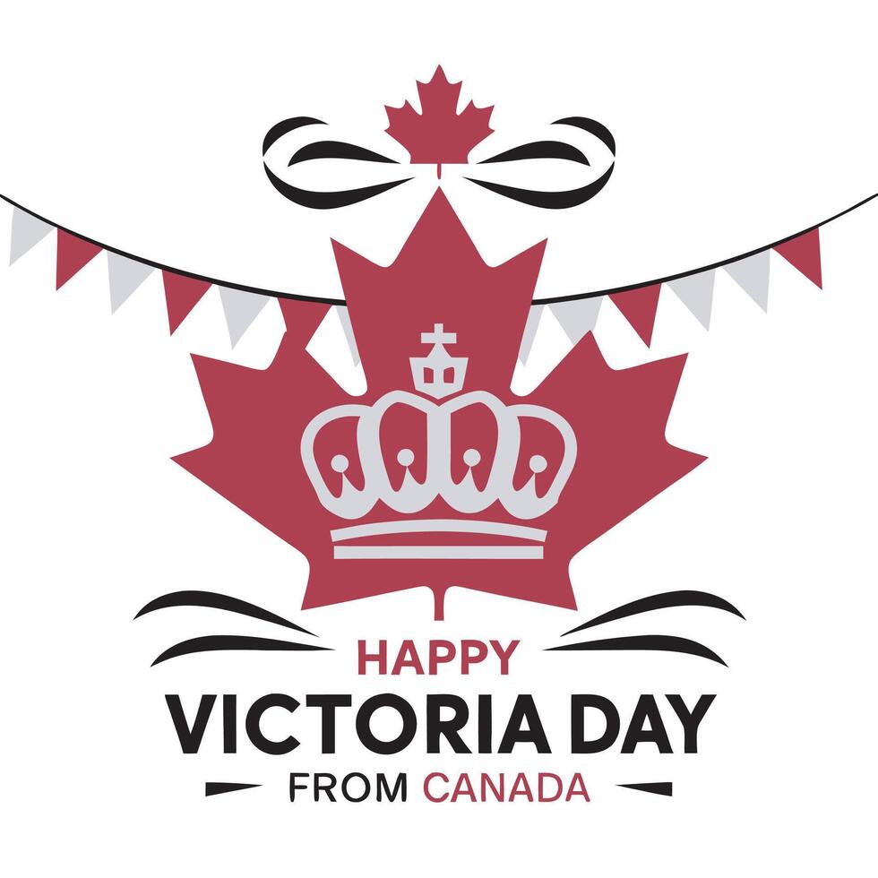 Victoria day from canada vector