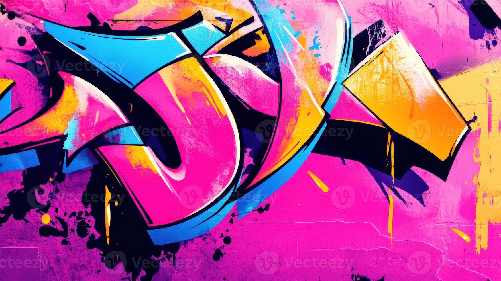 Vibrant graffiti artwork showcasing creative expression in an urban setting photo