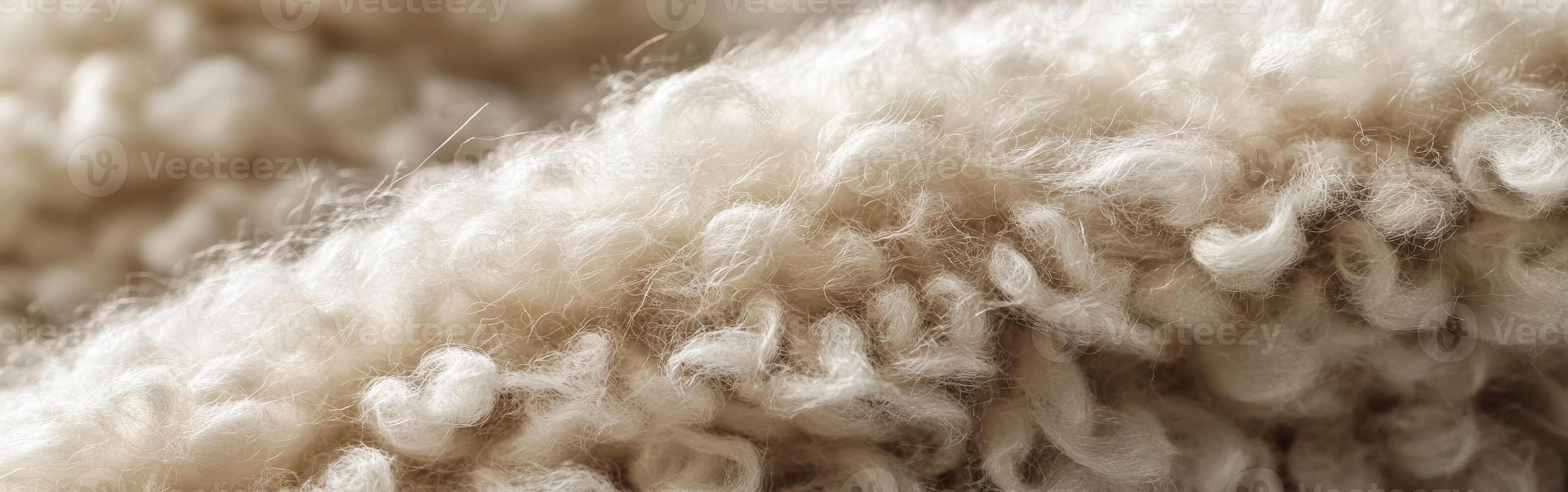 Soft wool texture in natural light showcasing its warm and cozy appeal photo