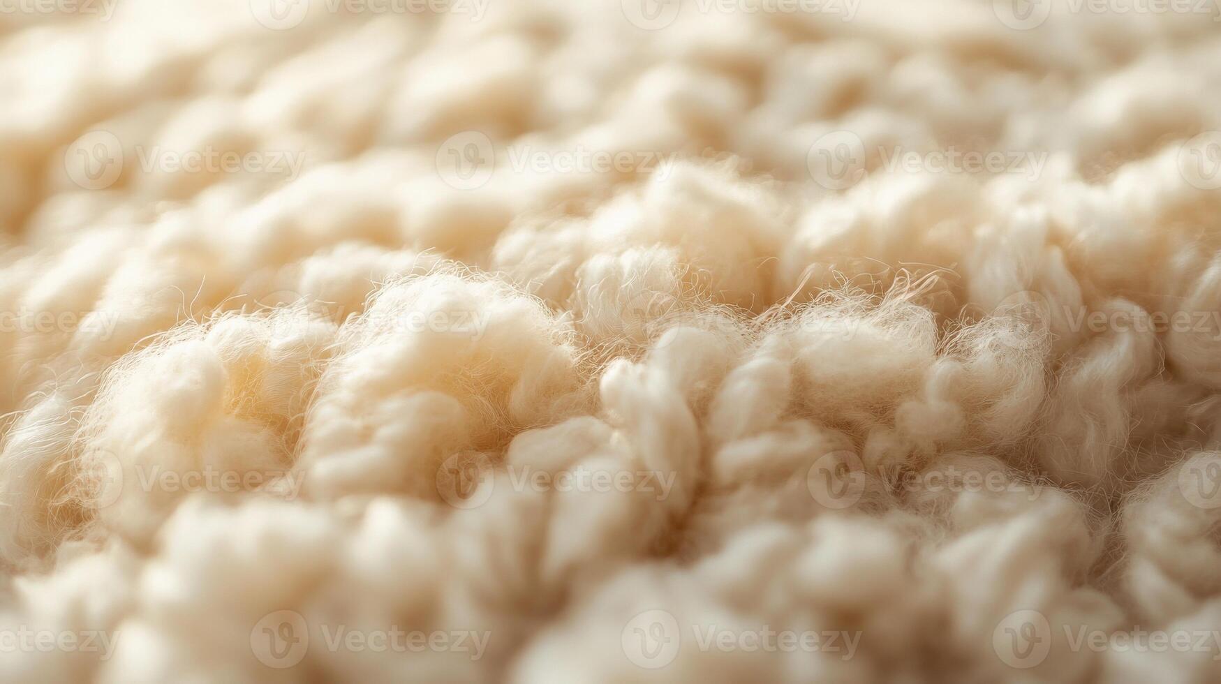 Soft wool fibers creating a warm texture suitable for various crafts photo