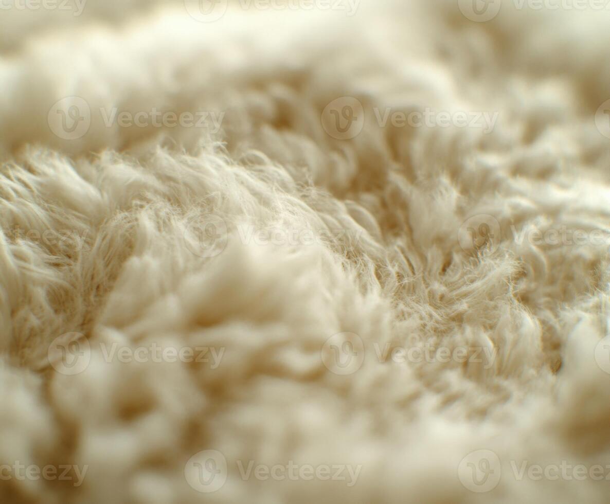 Wool texture close-up showing soft fibers and natural warmth during daylight photo