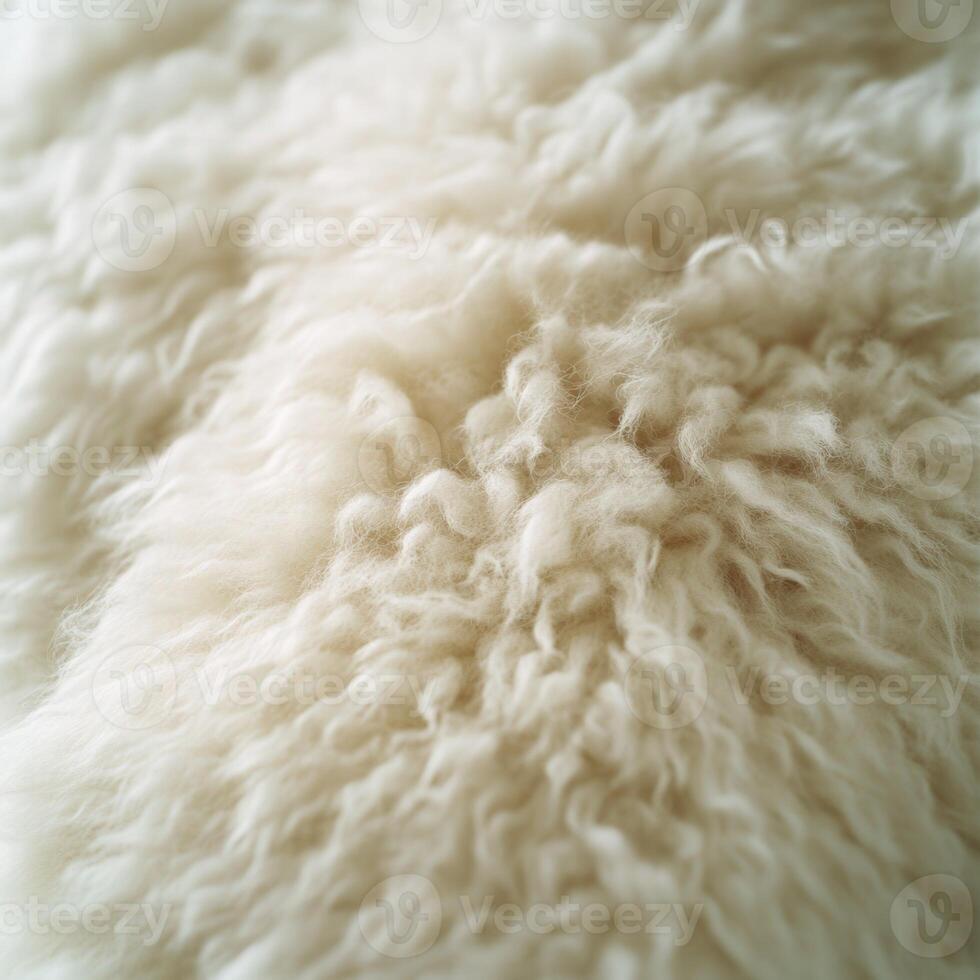 Soft and fluffy wool texture showcasing natural fibers in light photo
