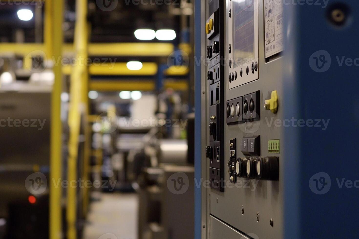 A close up of a machine in a factory photo