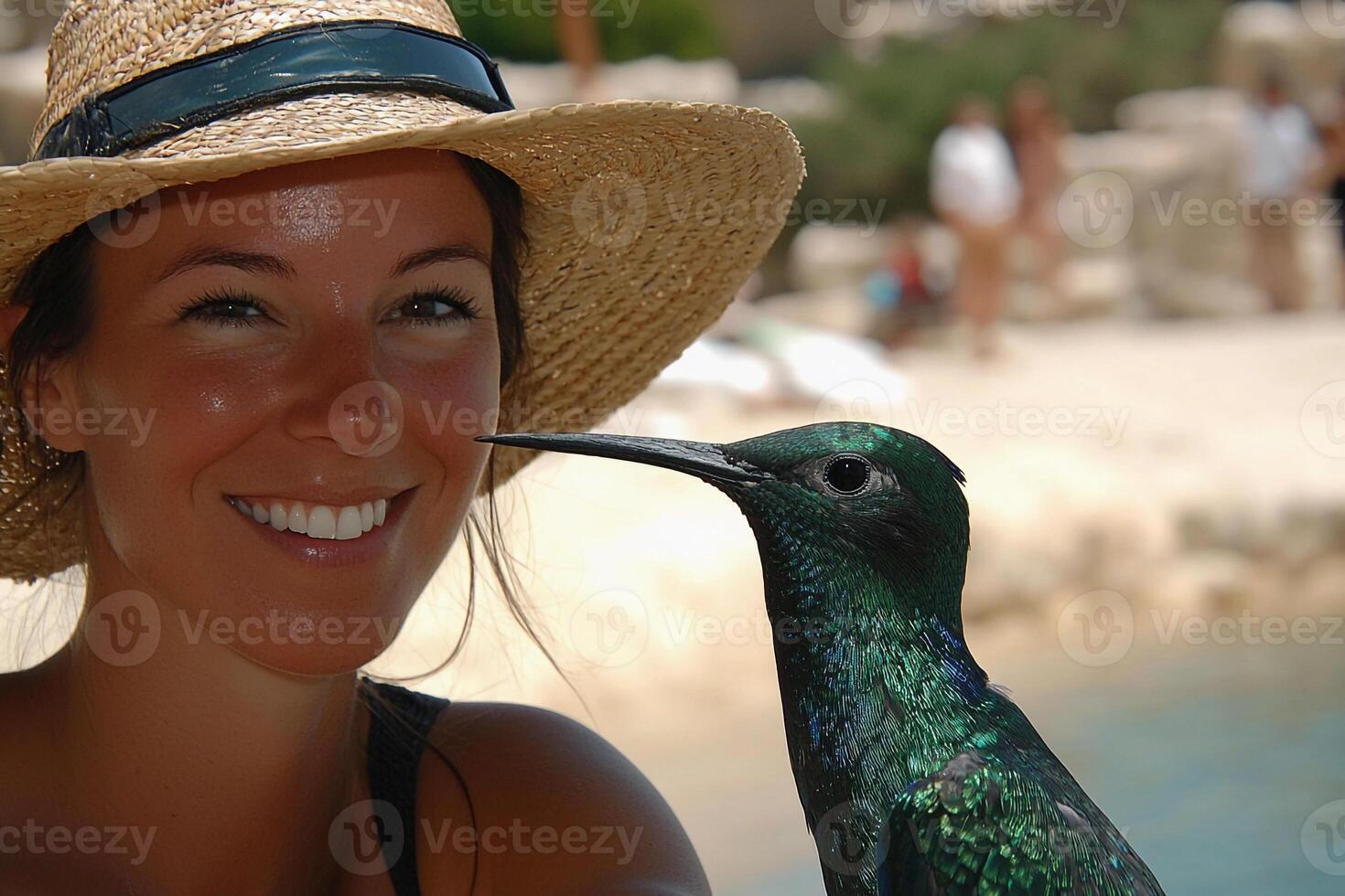 A woman wearing a hat photo