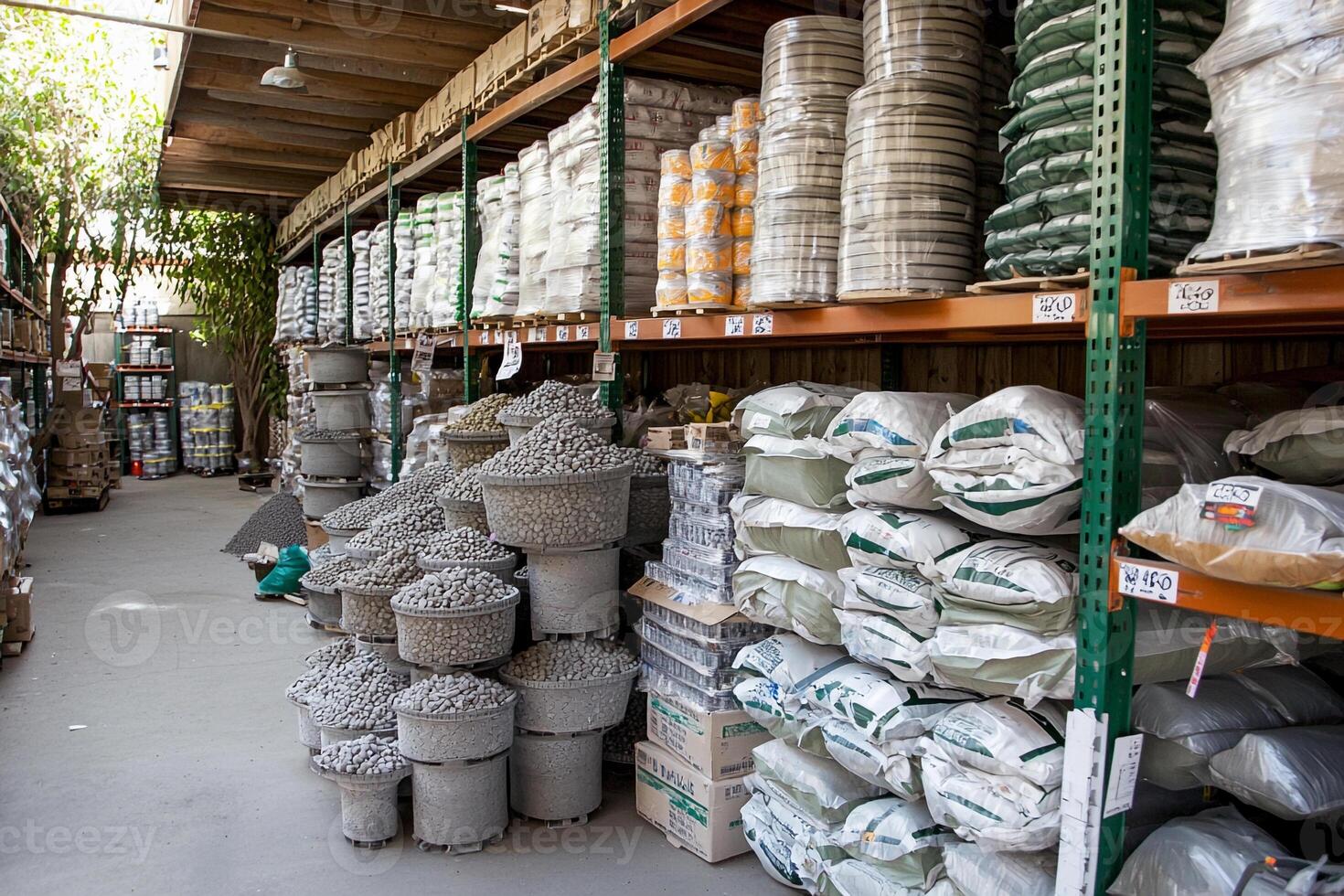 A store filled with a variety of different types of cement photo