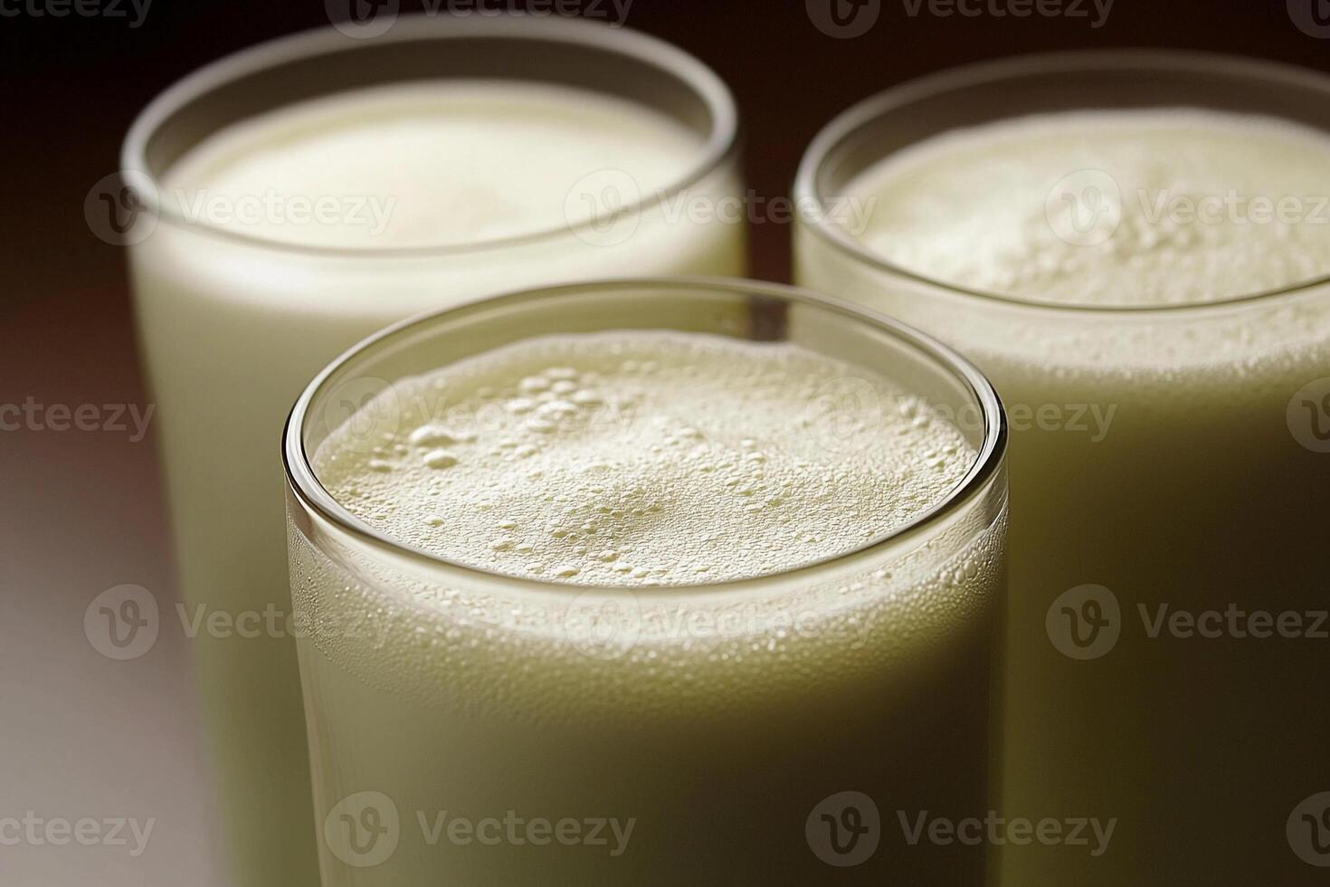 Three glasses of milk photo