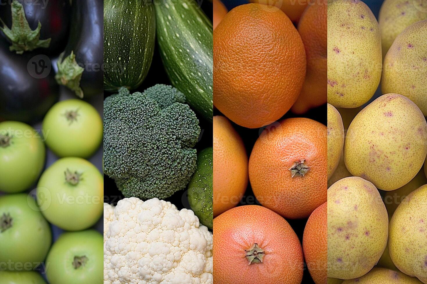 A bunch of different fruits and vegetables photo