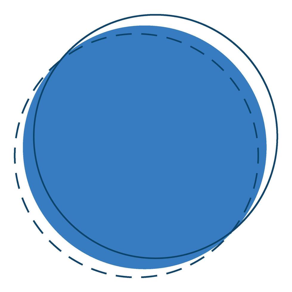 circle geometric shape icon vector