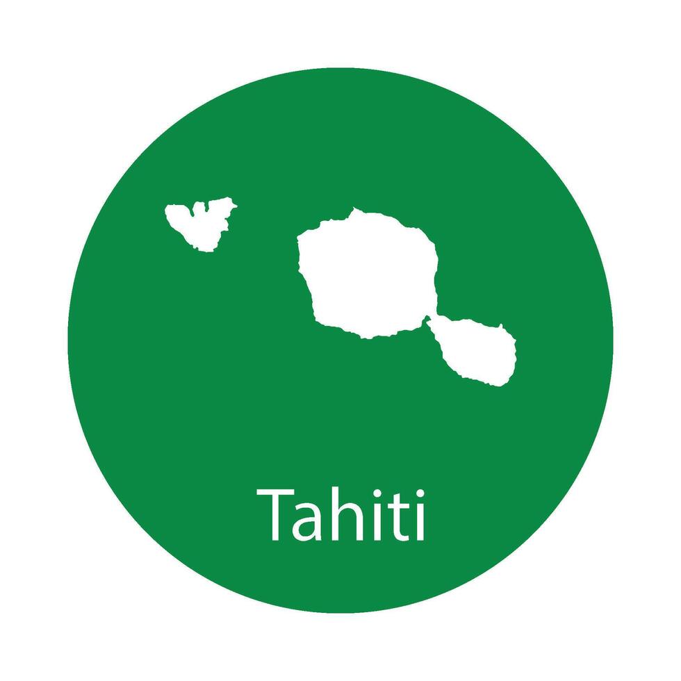 Tahiti island icon vector