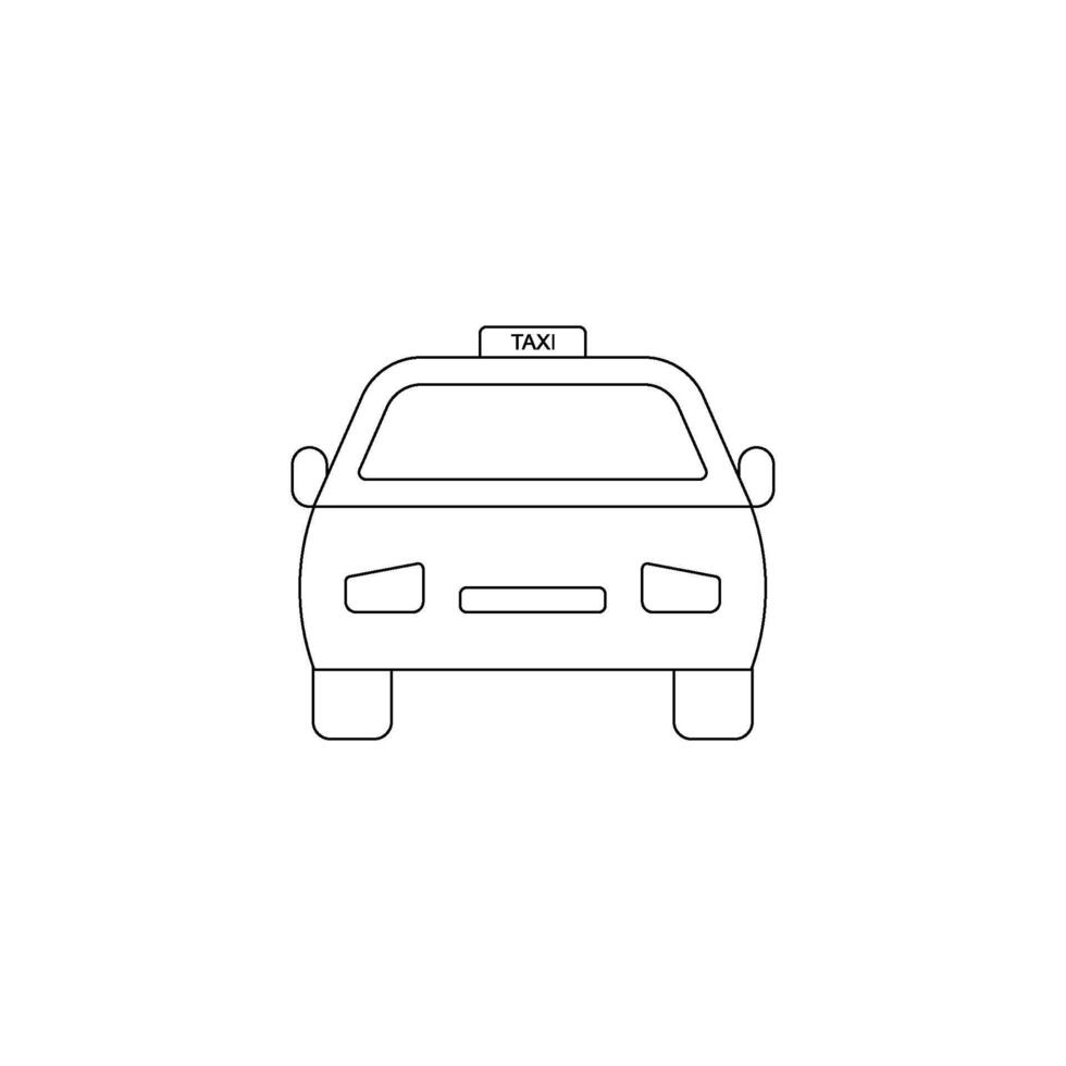 taxi car icon vector
