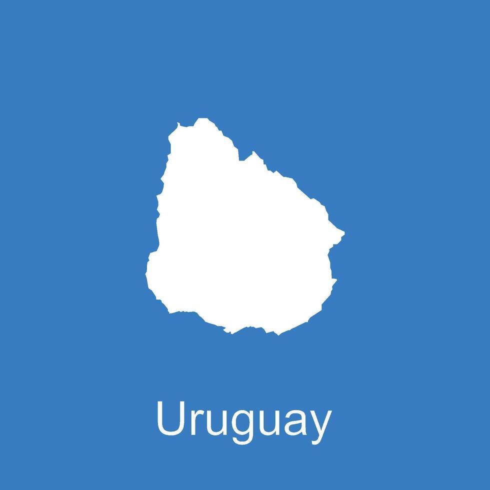 uruguay country map icon illustration design vector