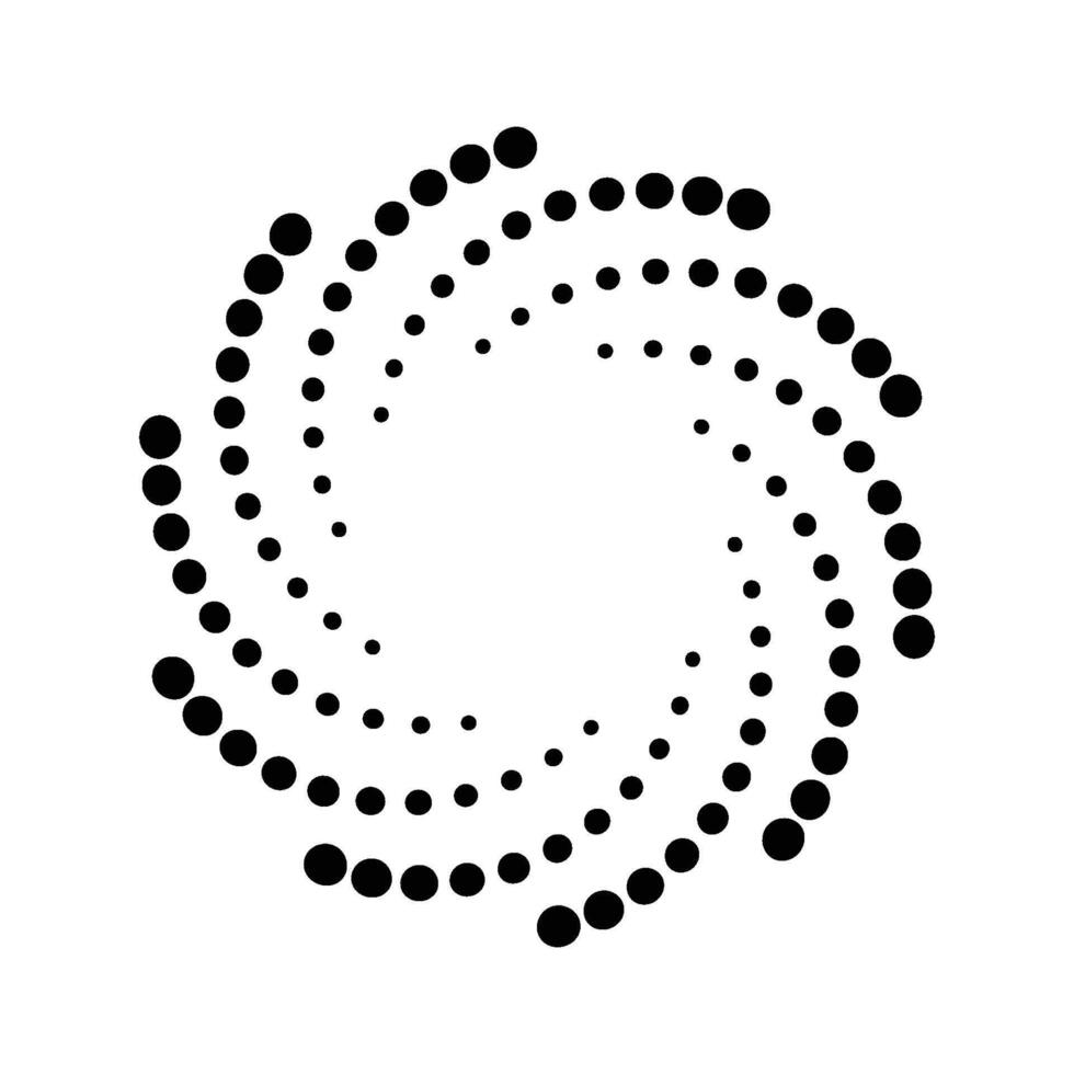vortex circle logo design element icon vector