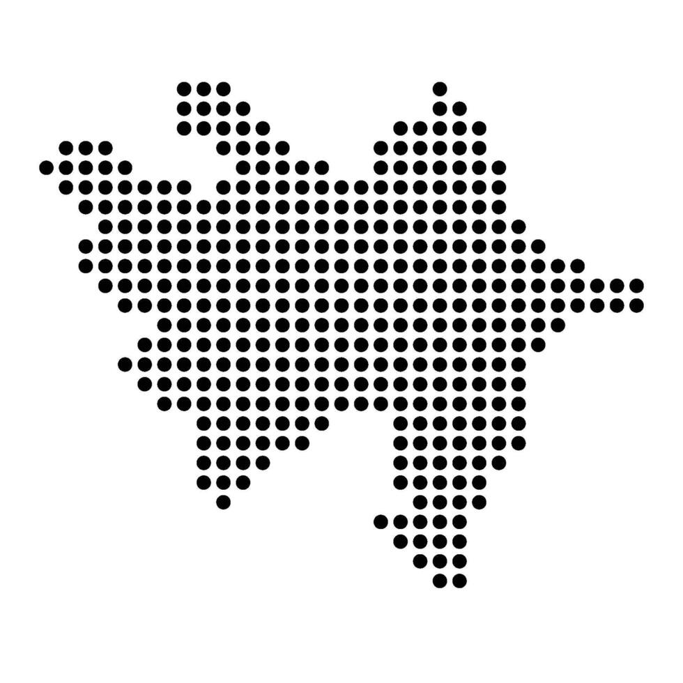 azerbaijan map icon vector