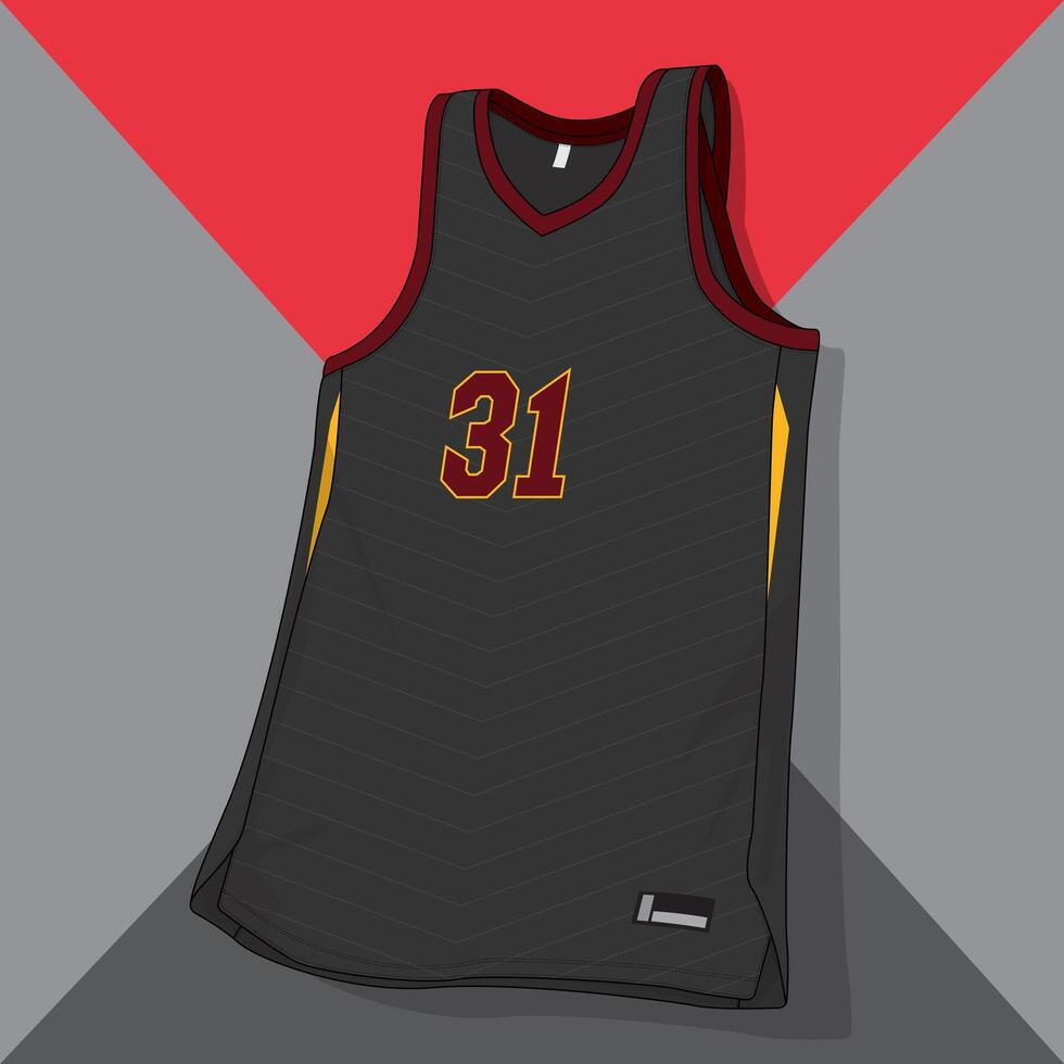 basketball with graphic design template vector