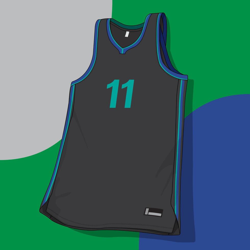 team jersey of basketball template vector